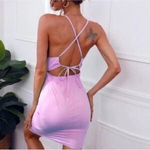 SHEIN Purple Mini Dress